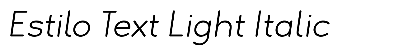 Estilo Text Light Italic